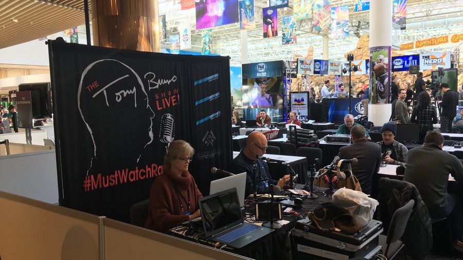 Super Bowl radio row a place to see and be seen