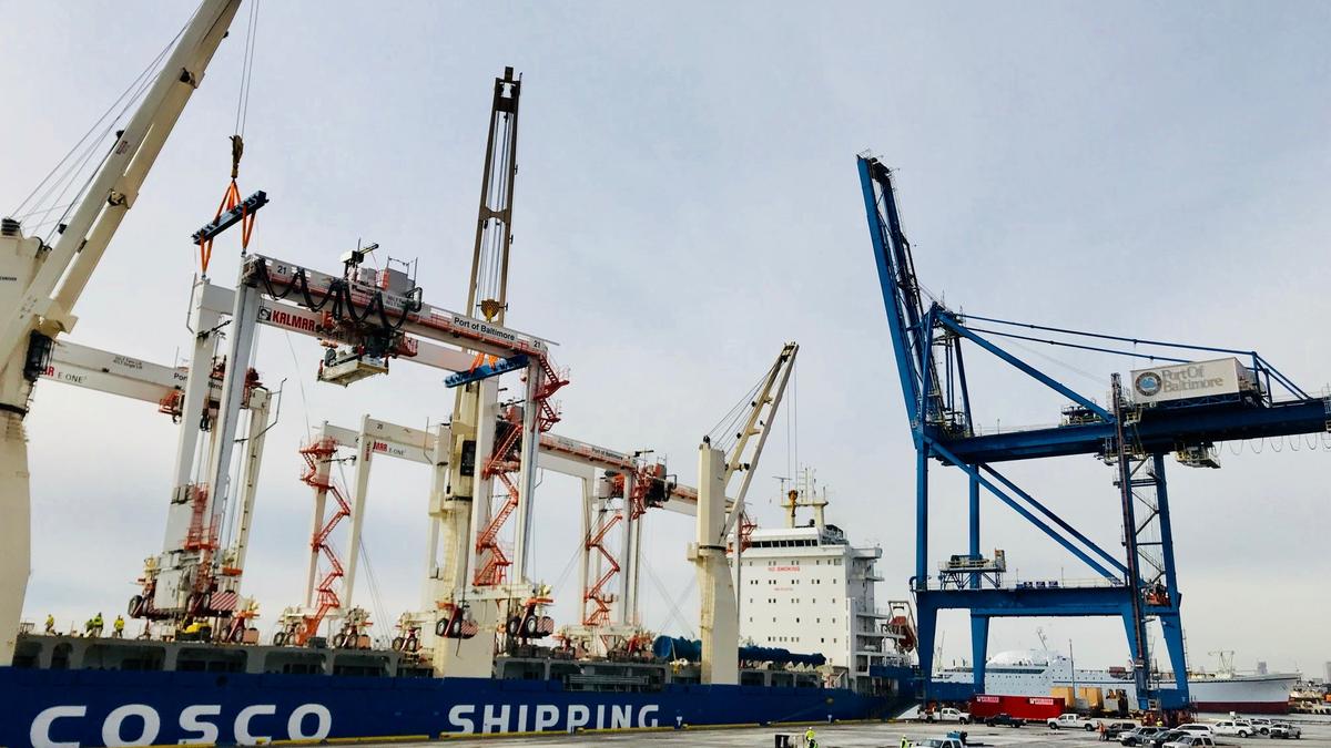 Ports America Chesapeake pays $12 million for 6 new cranes at Port of  Baltimore - Baltimore Business Journal