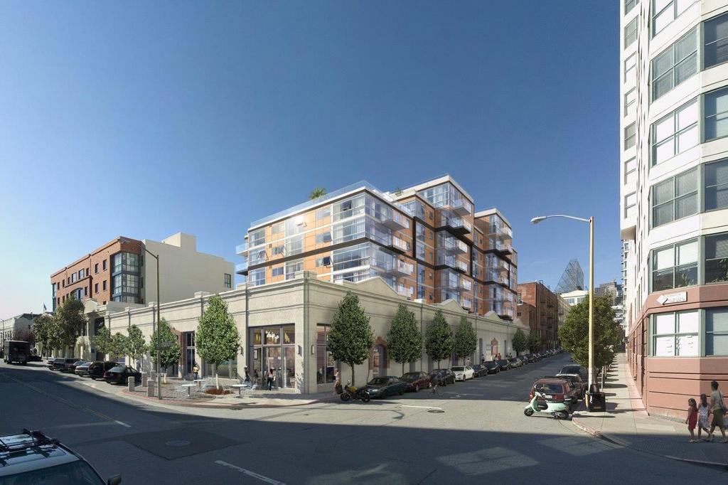 Kb Home S First San Francisco Development Site This Rendering Shows What 72 Townsend Will Look Like Once Built