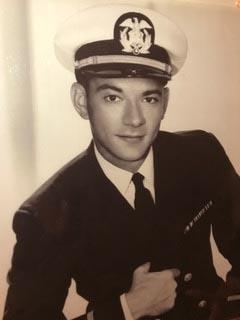 Hank Robinson after commissioning as a Merchant Marine officer.