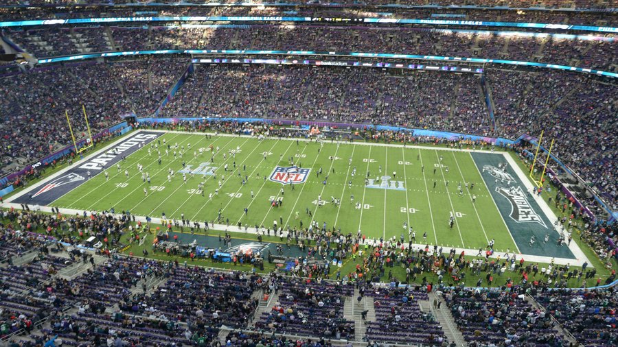 US bank stadium in minneapolis prepares to host super bowl LII