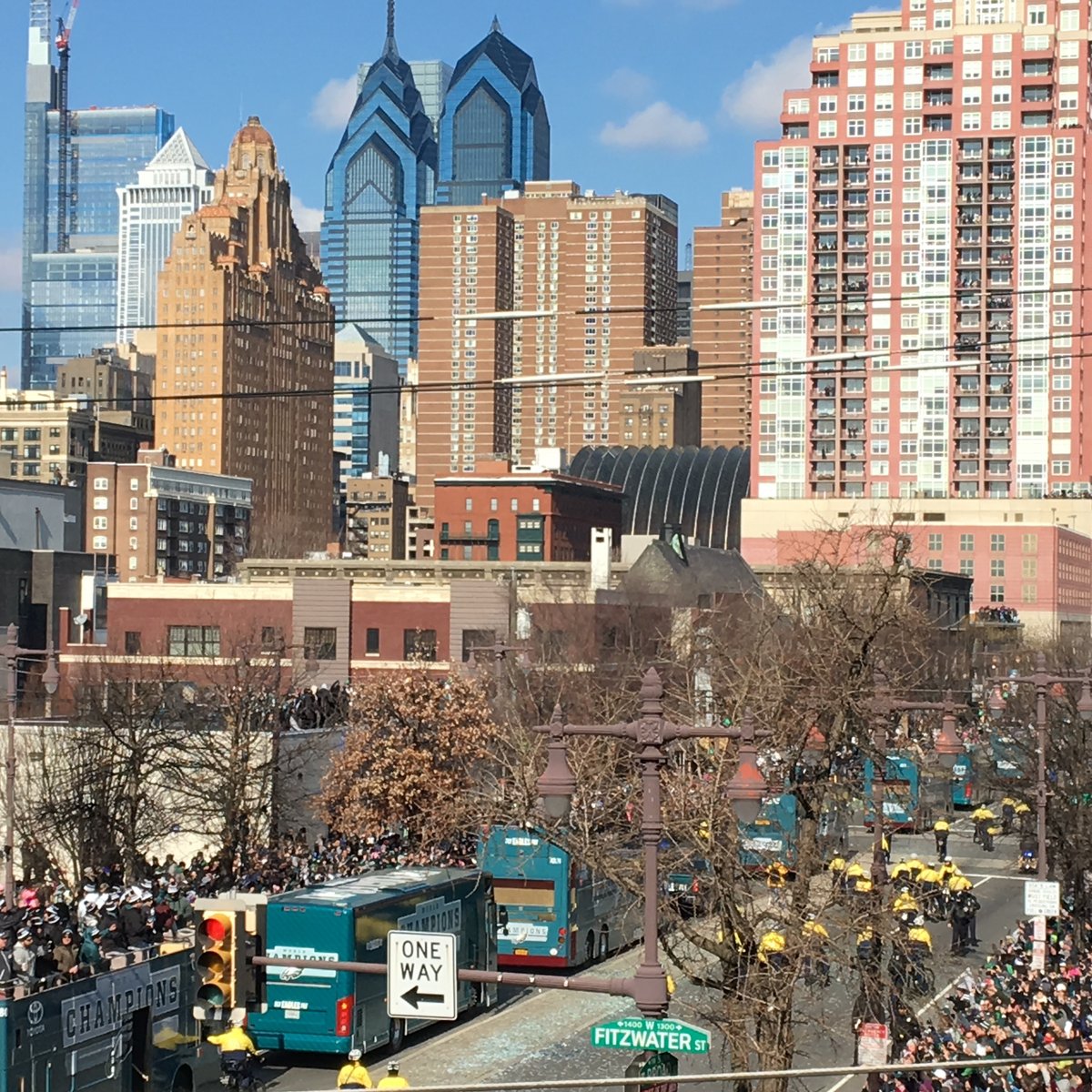 Philadelphia Eagles City - Superbowl Skyline Photograph by Mark