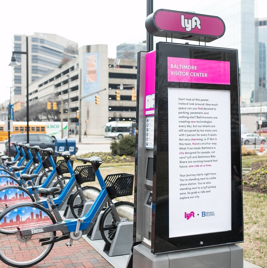 Lyft Baltimore Bike Share partner on new transit hubs at high traffic