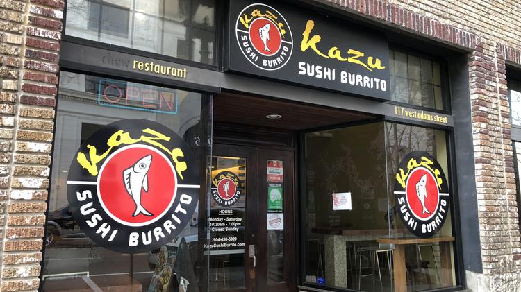 Kazu Sushi Burrito Going Into St Augustine Jacksonville Beach And Kazu Sushi Burrito Locations Are In The Works Many Areas Of Jacksonville And St