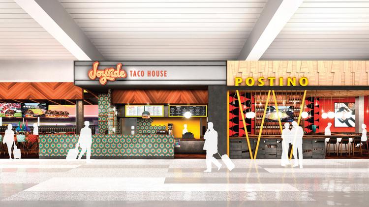 Phoenix City Council Roves New Restaurants At Sky Harbor Rendering Of Upward Project S Joyride Taco House And Postino In Terminal 3 Phoenix Sky Harbor