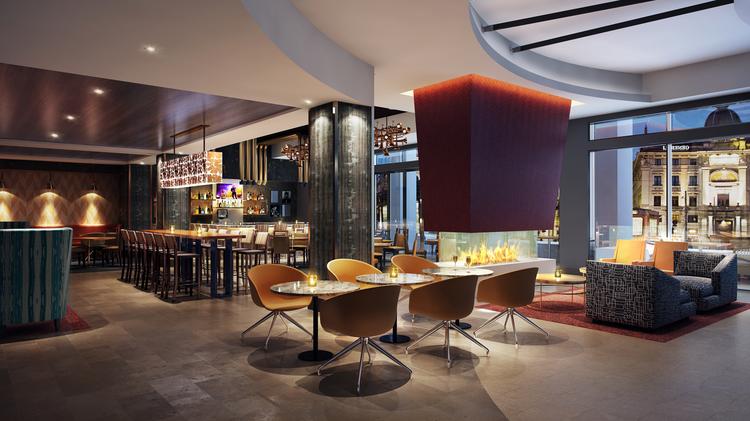 Philadelphia Cambria Hotel Is Now Open On South Broad Street The Restaurant Lounge Area At Upcoming Cambria Hotel