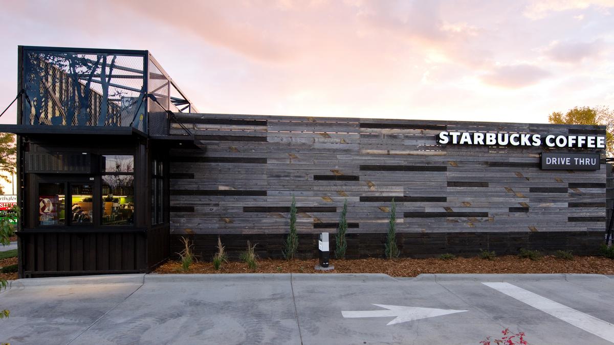 Starbucks has 45 stores inside shipping containers (Video ...