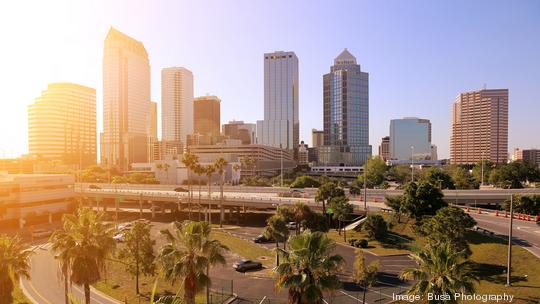 Skyline of Downtown Tampa, Florida, US