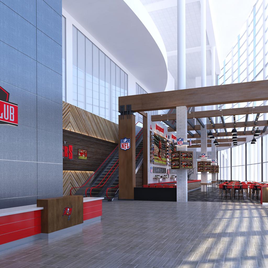 FIRST LOOK AT ALL-NEW WEST STADIUM CLUB, NEW TEAM RETAIL STORE, AND  BUCCANEERS LOCKER ROOM AT RAYMOND JAMES STADIUM — Tampa Sports Authority