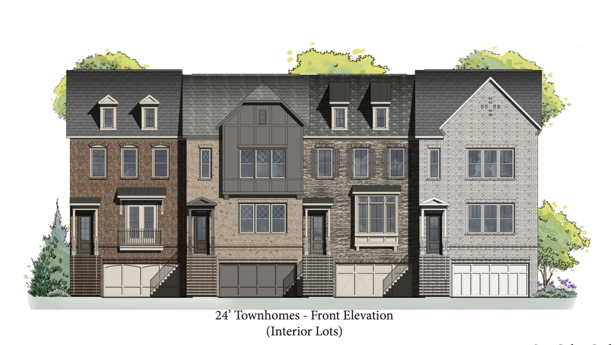 First look New renderings of Peachtree Corners Town Center townhomes