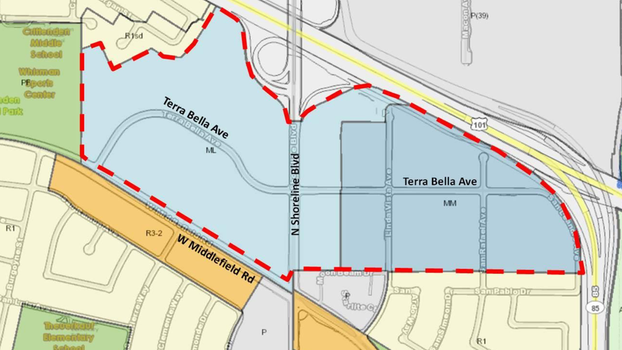 Googleleased property in Mountain View's Terra Bella neighborhood that
