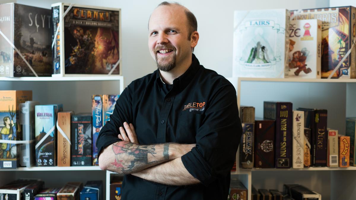 Aaron Brown, owner of Tabletop Game Cafe in Clintonville, says Columbus