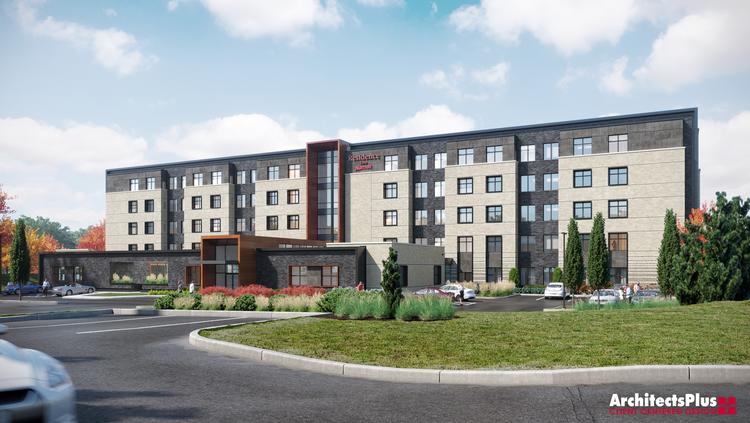 Residence Inn By Marriott Hotel Under Construction Near Kings Island This Rendering Shows The 106 Room Residence Inn By Marriott Hotel That Is Being Built