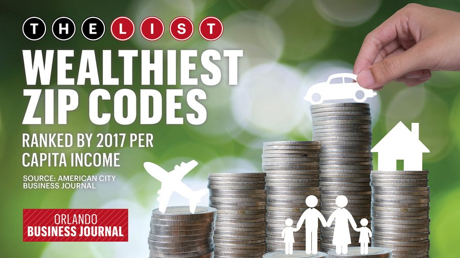 2018 Wealthiest ZIP Codes in metro Orlando ranked by per capita