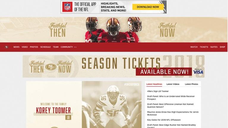 Revamped NFL team websites are mobile friendly - L.A. Business First