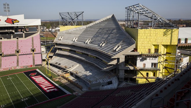 Louisville's Cardinal Stadium expansion almost complete