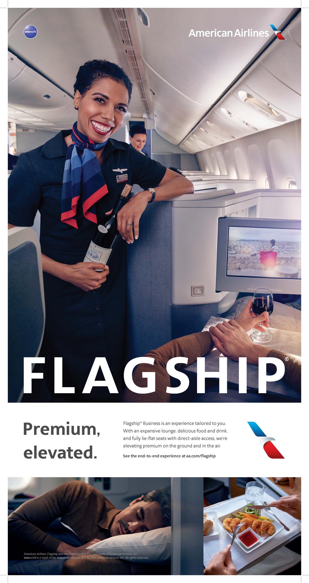 American Airlines unveil ads focused on premium 'flagship