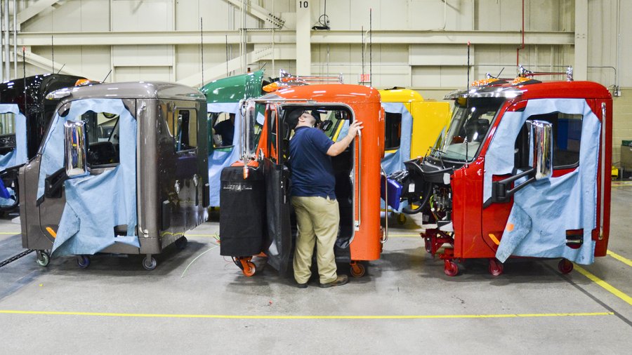 Peterbilt makes more than 150 trucks a day in its Denton plant, take a