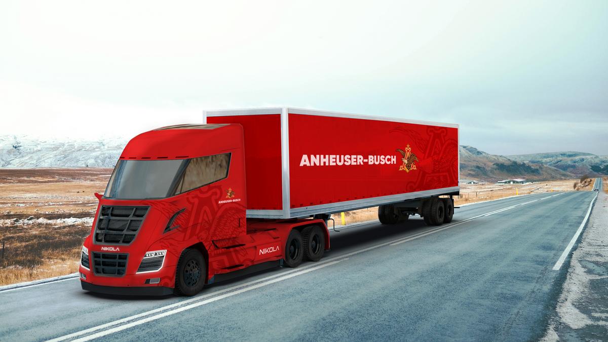 AnheuserBusch orders 800 hydrogenelectric semis from Nikola Phoenix