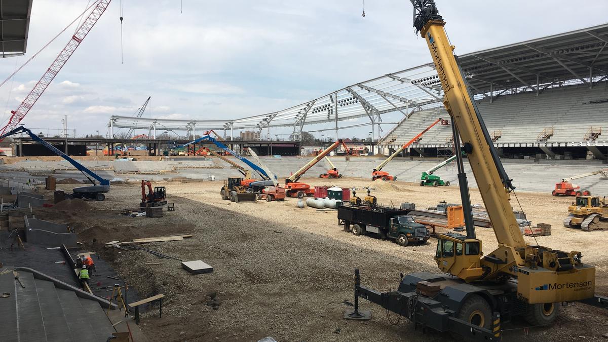 Allianz Field, the future home of Minnesota United FC, is 50 percent ...