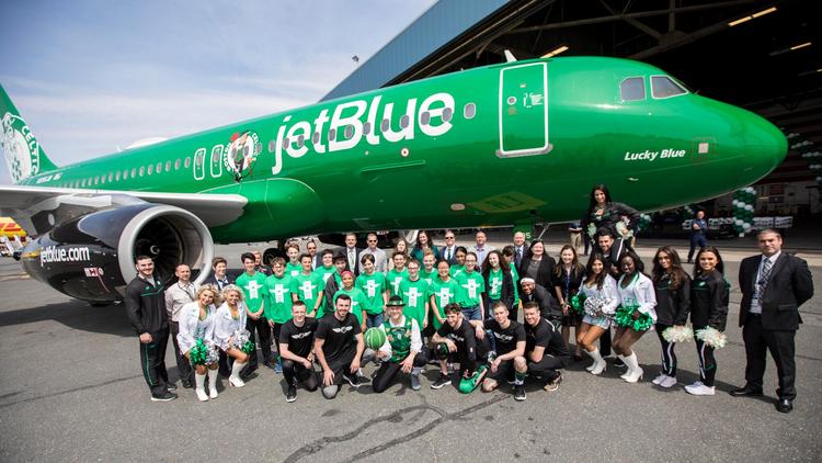 Jetblue Unveils An Airbus A320 Boston Celtics Plane Boston
