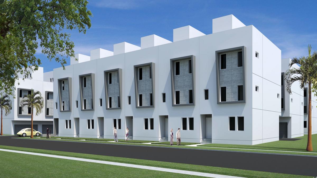 Views at North Hyde Park townhouses begin construction (Renderings