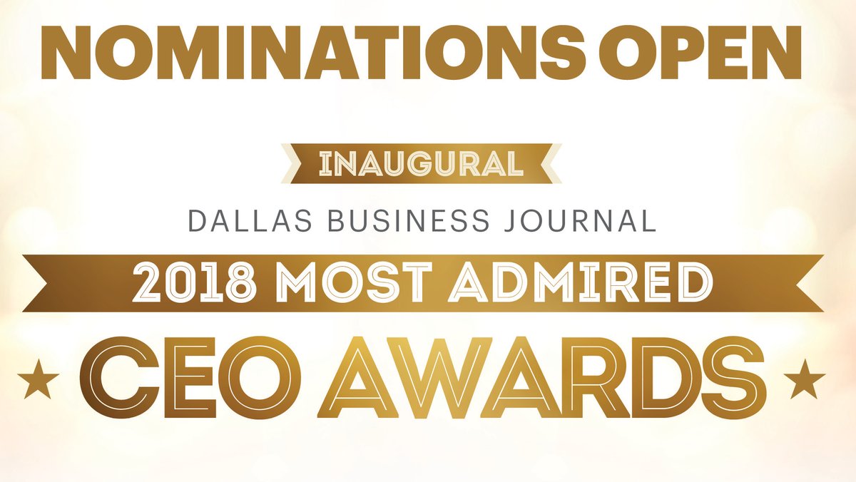 Nominate your office's leader for the Dallas Business Journal's Most