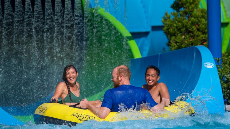 SeaWorld's Ray Rush is the latest attraction at the Aquatica Orlando water park.