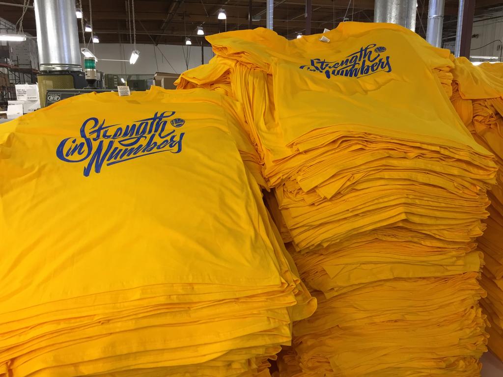 Tops, Golden State Warriors Strength In Numbers Tshirt