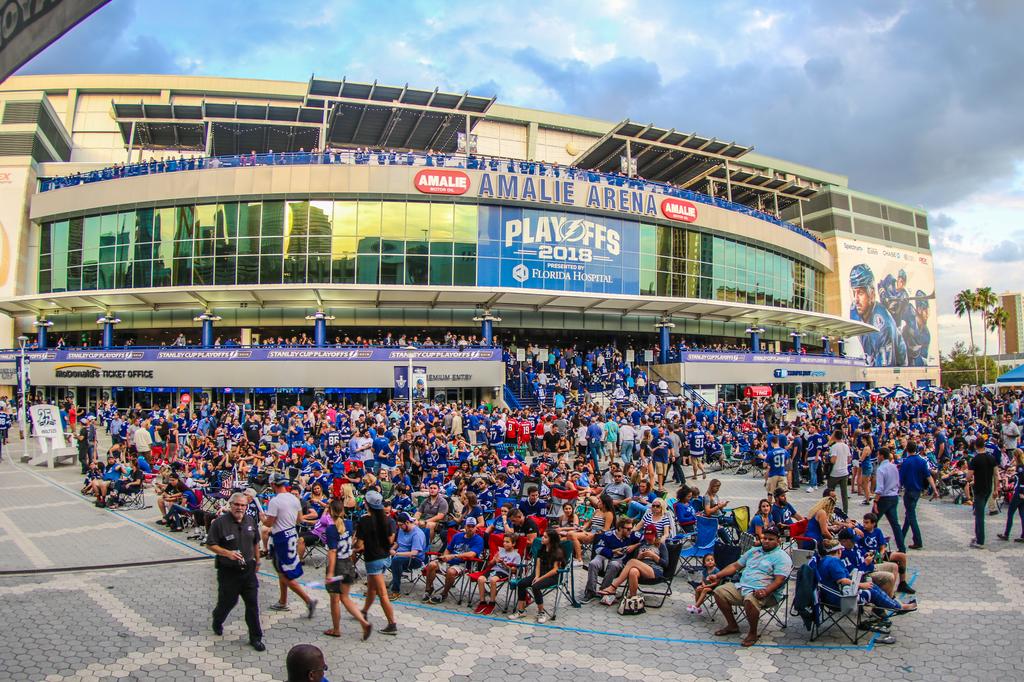 Outside Amalie Arena as the Lightning faced the Capitals in game 7 (Photos)  - Tampa Bay Business Journal