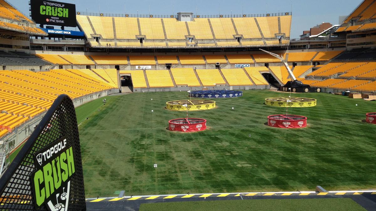 Topgolf Crush event at Heinz Field to give preview of what permanent  location near Bridgeville plans to offer (Video) - Pittsburgh Business Times