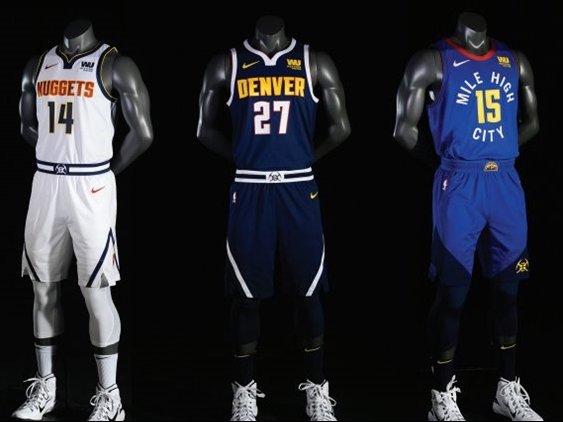 The new Denver Nuggets alternate jerseys are pretty great