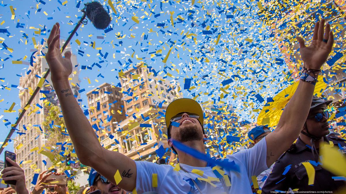 Warriors celebrate championship with parade, champagne and ice cream - The  Japan Times