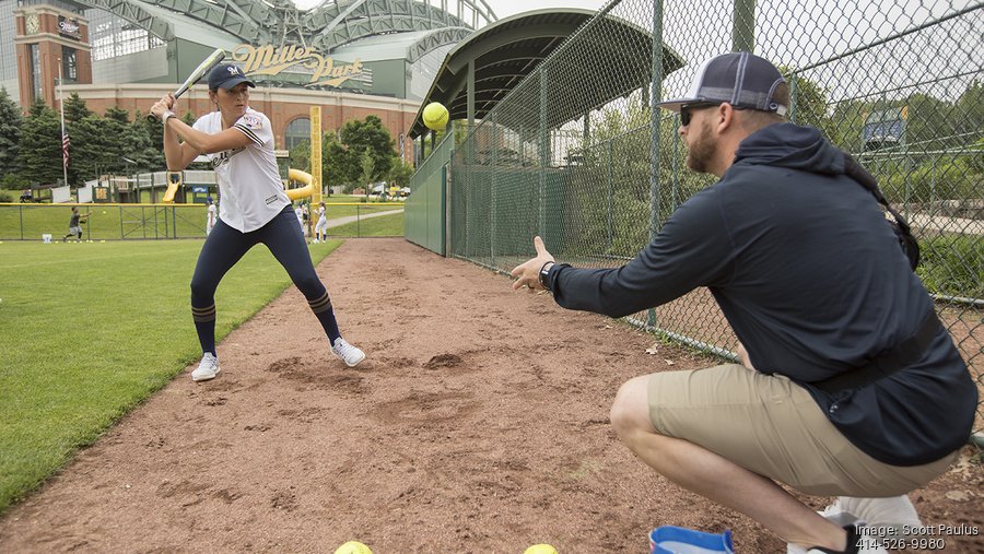 Brewers' wives beat Cubs' on the softball field for a good cause: Slideshow  - Milwaukee Business Journal