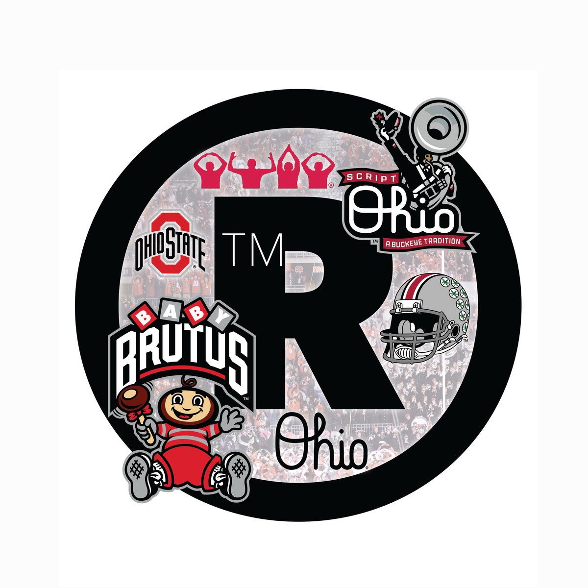  Open Road Brands Ohio State University Logo Shaped