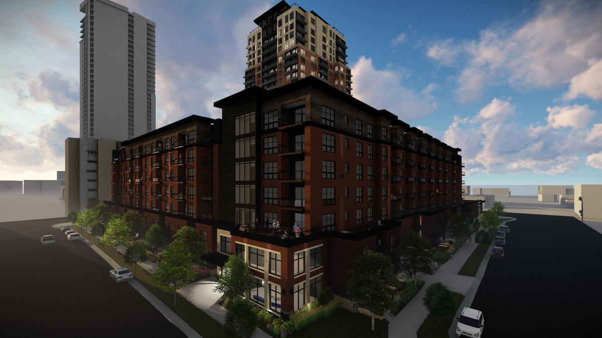 Doran, CSM break ground on $100M, 25-story apartment project in