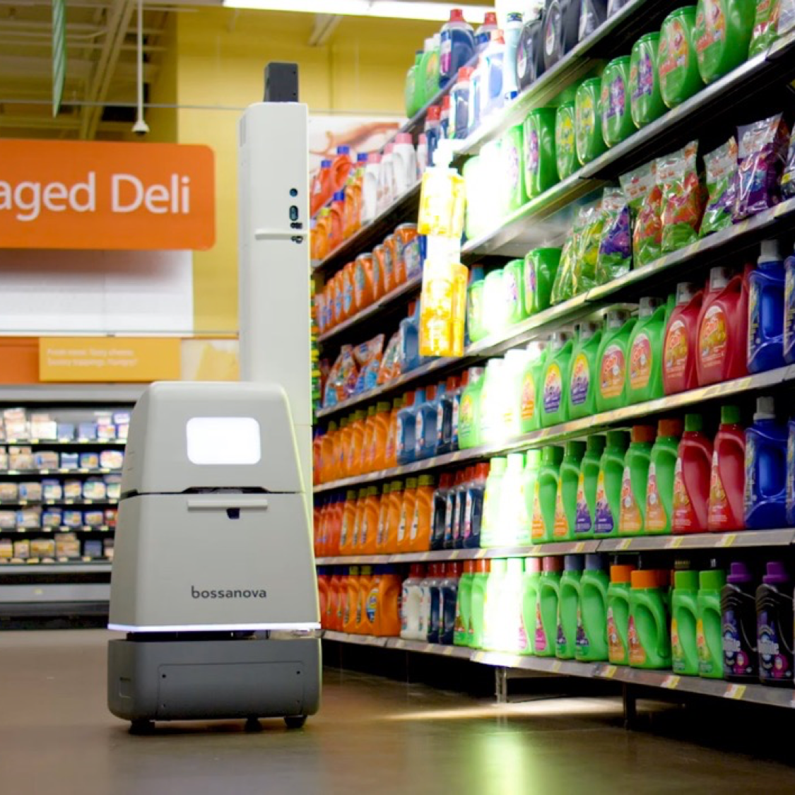 Bossa nova hot sale walmart robot