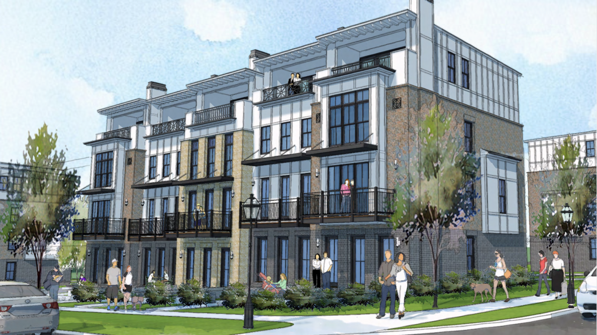 Planned 39unit Chamblee townhome project updated with rooftop