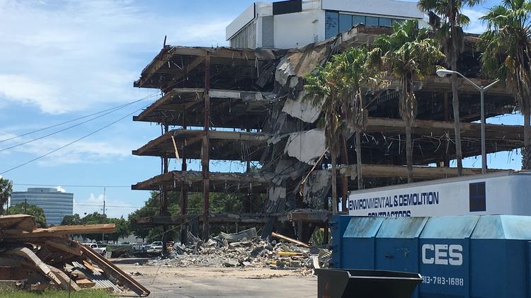 Midtown Tampa office building demolition finally begins - Tampa Bay  Business Journal