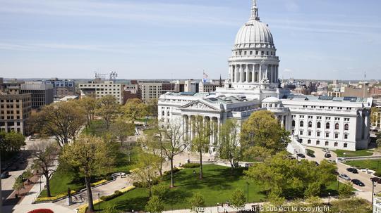 USA, Wisconsin, Madison, State Capitol Building