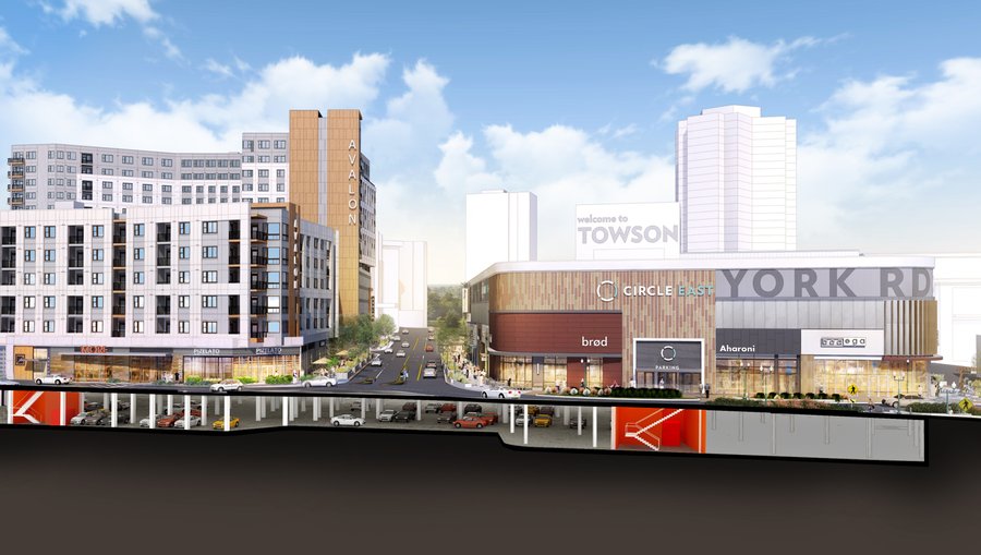 First look at the planned redevelopment of Towson Circle Baltimore