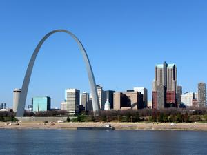 St. Louis skyline from Illinois