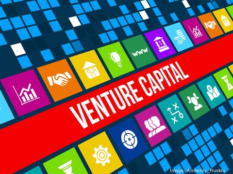 Venture Capital concept image with business icons and copyspace.