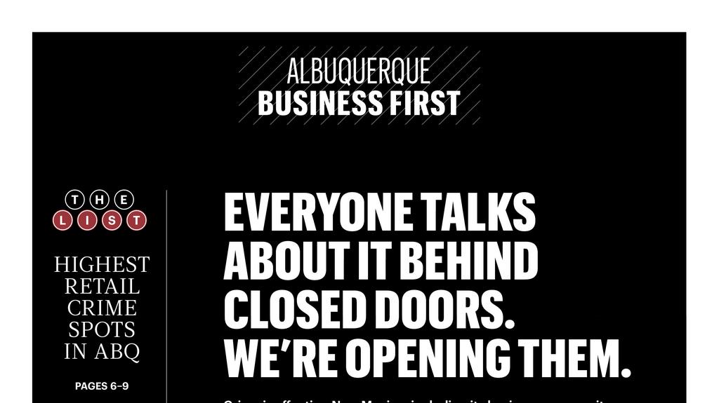 Albuquerque Crime Business Special Edition Albuquerque Business