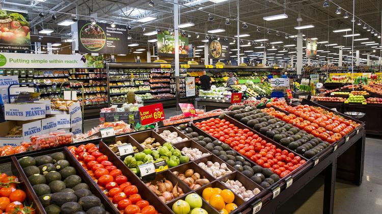 The produce section at the Stonybrook Kroger Marketplace.