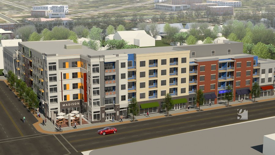 Madisonville mixed-use rendering