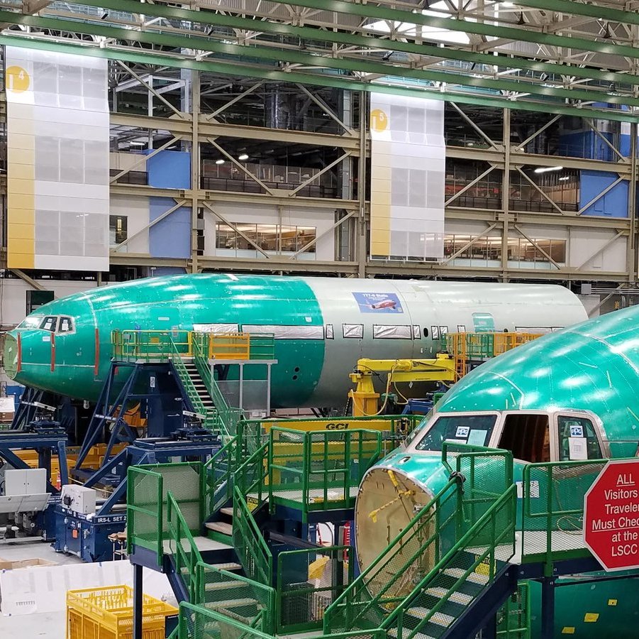 Boeing CEO says 777X factory robots could help build New Mid