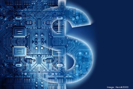 Technology concept: Dollar sign with circuits