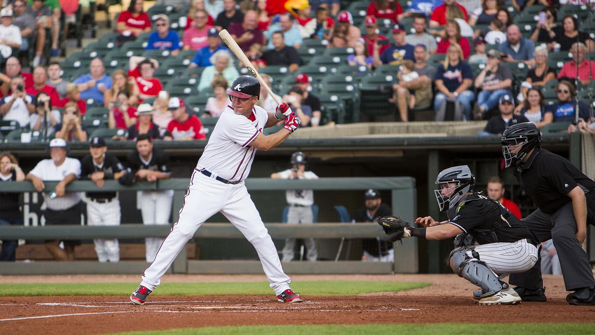 Chipper Jones, Johnny Damon, Nick Swisher at Bluegrass World Series ...