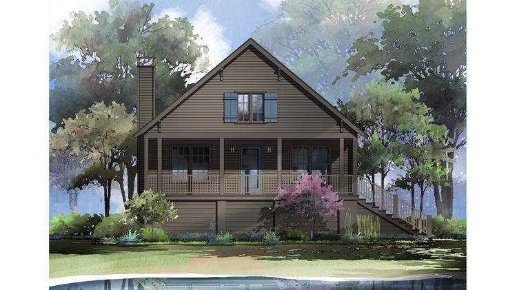 A rendering of a home at White Oak Landing.
